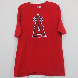 New Era Red Angels short sleeve shirt Xl
